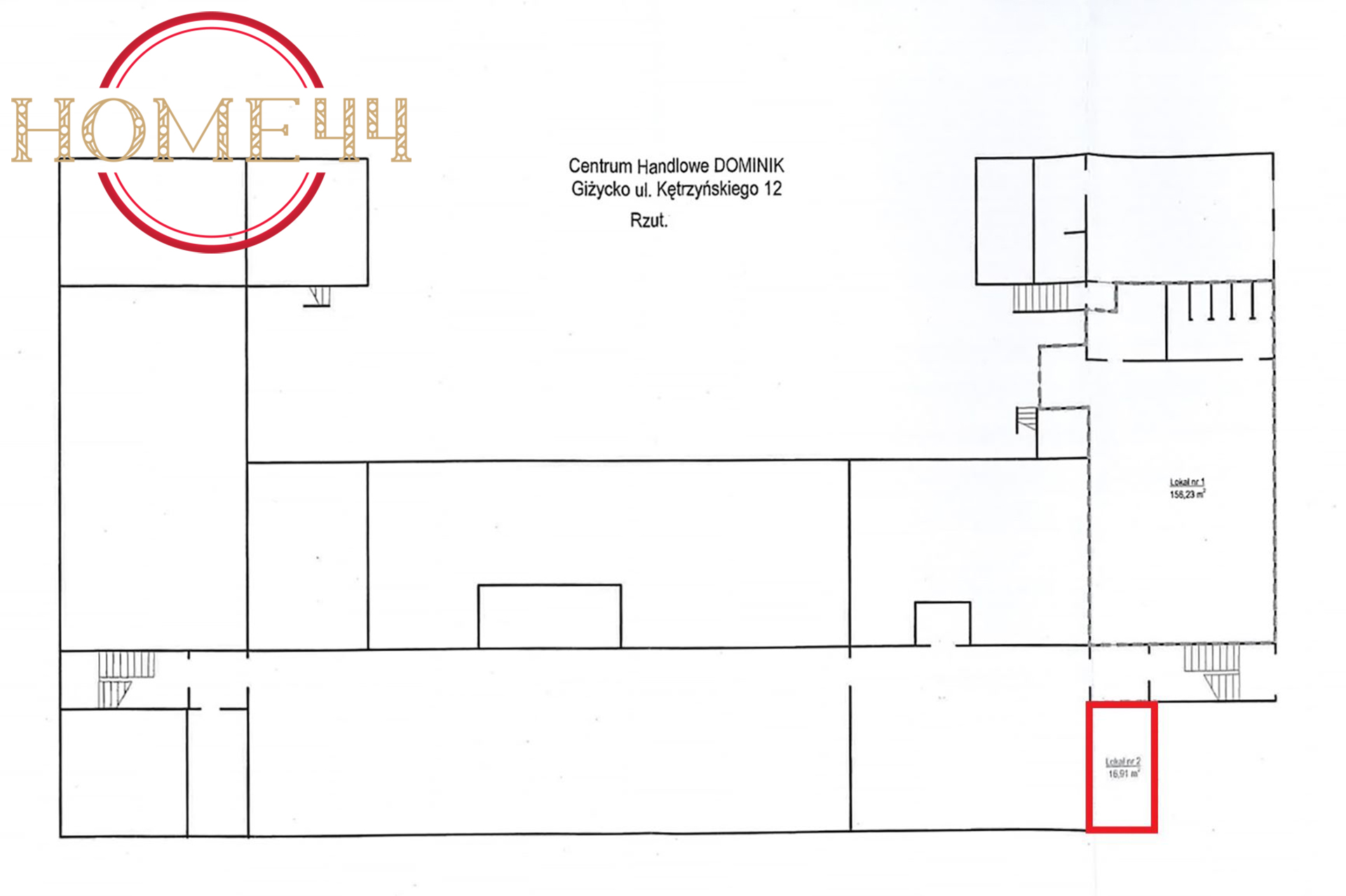 plan niski parter Dominik